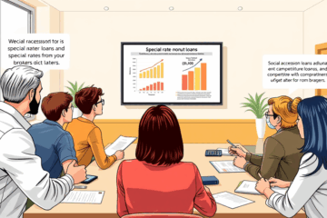 Image illustrant le concept de crédit immobilier à taux spéciaux, symbolisant des opportunités de financement avantageuses.