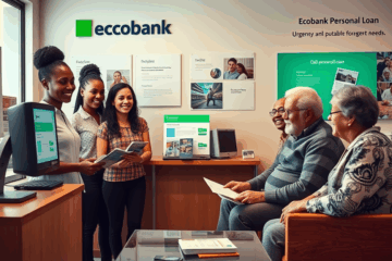 Illustration d'un Prêt Personnel Ecobank pour aider en cas de besoin urgent.