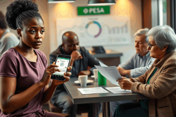 Image d'un prêt personnel KCB M-PESA aidant les personnes dans le besoin.