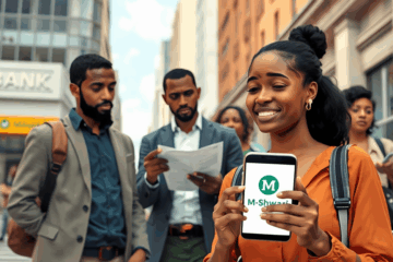 Illustration du Prêt Personnel M-Shwari pour un financement rapide.