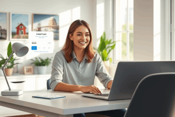 Image illustrant un prêt personnel offrant un argent instantané et des paiements réduits.