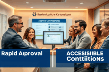 Image illustrant le prêt personnel de la Basellandschaftliche Kantonalbank, mettant en avant une approbation rapide et des conditions accessibles.
