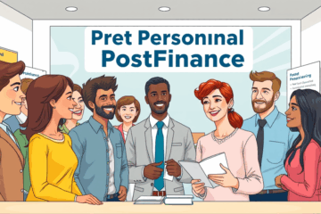 Image d'un client satisfait utilisant le Prêt Personnel PostFinance pour un crédit d'urgence.