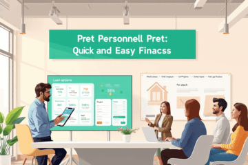 Illustration d'un processus de prêt personnel rapide et sans complications.