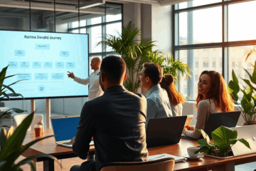 Un collaborateur chez Roche en pleine formation pour progresser professionnellement.