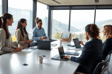 Un candidat préparant un entretien en recherchant des informations sur l'entreprise.